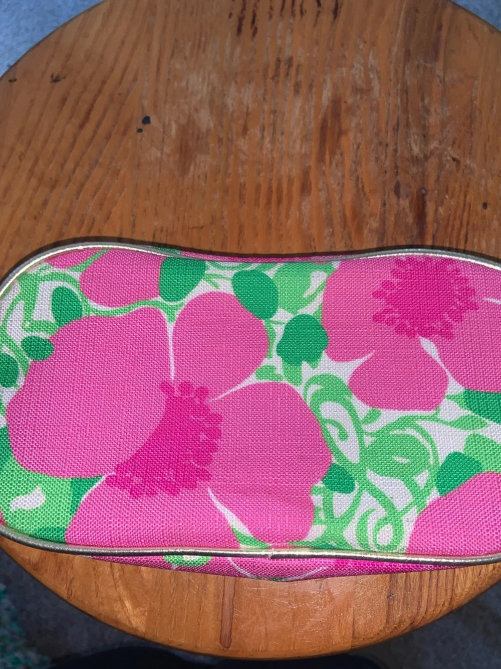 Lilly Pulitzer Estée Lauder Floral Pink & Green Cosmetic Pouch